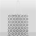 Pattern Star Repeating Black White Full Print Rope Handle Tote (Large) View1