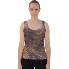 Swirl Fractal Fantasy Whirl Velvet Tank Top by Pakrebo