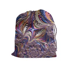 Fractal Artwork Pattern Digital Drawstring Pouch (xl) by Pakrebo
