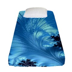 Fractal Art Feather Swirls Puffy Fitted Sheet (single Size) by Pakrebo