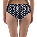 Geometric Tile Background Reversible Mid-Waist Bikini Bottoms View2