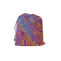 Fractal Psychedelic Fantasy Surreal Drawstring Pouch (Medium) View2