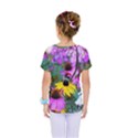 Yellow Flowers In The Purple Coneflower Garden Kids  One Piece Tee View2