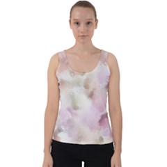 Abstract Watercolor Seamless Velvet Tank Top by Pakrebo
