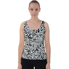 Flames Fire Pattern Digital Art Velvet Tank Top by Pakrebo