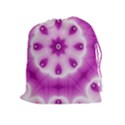 Pattern Abstract Background Art Purple Drawstring Pouch (XL) View1