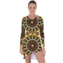 Pattern Abstract Background Art Asymmetric Cut-Out Shift Dress View1