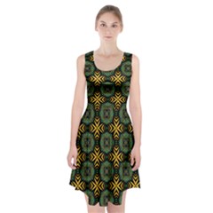 Kaleidoscope Pattern Seamless Racerback Midi Dress by Pakrebo