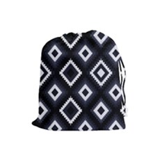 Native American Pattern Drawstring Pouch (large) by Valentinaart