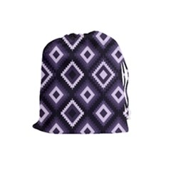 Native American Pattern Drawstring Pouch (large) by Valentinaart