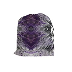 Pattern Abstract Horizontal Drawstring Pouch (large) by Pakrebo