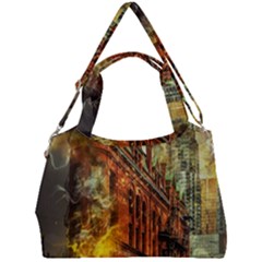 Flat Iron Building Architecture Double Compartment Shoulder Bag by Pakrebo