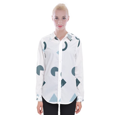 Shape Vector Triangle Womens Long Sleeve Shirt by Mariart