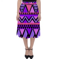 Seamless Purple Pink Pattern Classic Midi Skirt by Pakrebo