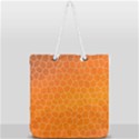 Orange Mosaic Structure Background Full Print Rope Handle Tote (Large) View1