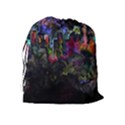 Grunge Paint Splatter Splash Ink Drawstring Pouch (XL) View2