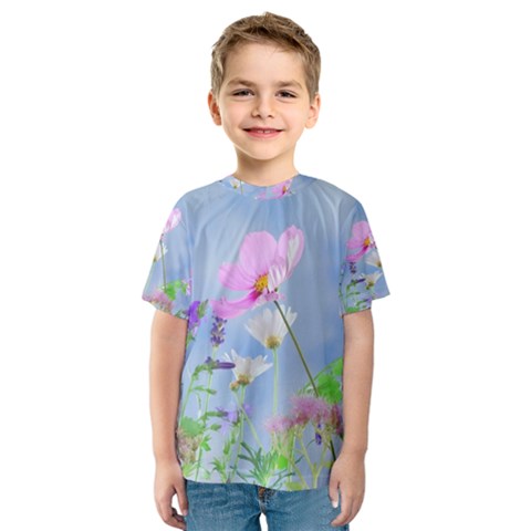 Flora Kids  Sport Mesh Tee by WensdaiAmbrose