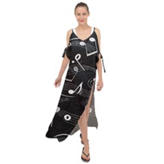 Fabric Cloth Textile Clothing Maxi Chiffon Cover Up Dress by Pakrebo