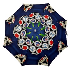 Textile Football Soccer Fabric Straight Umbrellas by Pakrebo