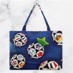 Textile Football Soccer Fabric Medium Tote Bag by Pakrebo