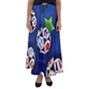 Textile Football Soccer Fabric Flared Maxi Skirt View1