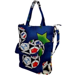 Textile Football Soccer Fabric Shoulder Tote Bag by Pakrebo