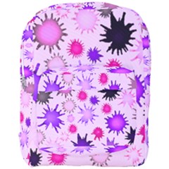 Inks Drops Black Paint Design Full Print Backpack by Pakrebo