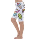 Doodle Cartoon Drawn Cone Food Cropped Leggings  View2