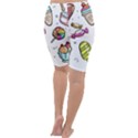 Doodle Cartoon Drawn Cone Food Cropped Leggings  View4