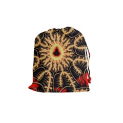 Fractal Julia Mandelbrot Art Drawstring Pouch (medium) by Pakrebo