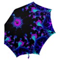 Fractal Pattern Spiral Abstract Hook Handle Umbrellas (Medium) View2