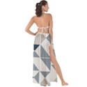 Geometric Triangle Modern Mosaic Maxi Chiffon Tie-Up Sarong View2