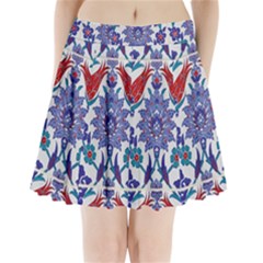 Art Artistic Ceramic Colorful Pleated Mini Skirt by Pakrebo