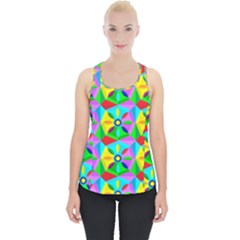 Star Texture Template Design Piece Up Tank Top by Pakrebo