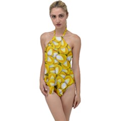 Pattern Background Corn Kernels Go With The Flow One Piece Swimsuit by Pakrebo