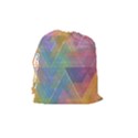 Triangle Pattern Mosaic Shape Drawstring Pouch (Medium) View2