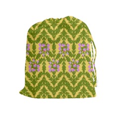 Texture Heather Nature Drawstring Pouch (xl) by Pakrebo