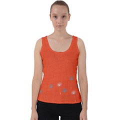 Dandelion Wishes - Red Velvet Tank Top by WensdaiAmbrose