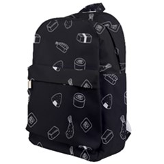 Sushi Pattern - Greyscale Classic Backpack by WensdaiAmbrose