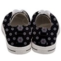 Geometric Pattern - Black Women s Low Top Canvas Sneakers View4
