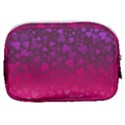 Purple Pink Hearts  Make Up Pouch (Small) View2