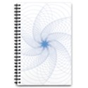 Spirograph Pattern Geometric 5.5  x 8.5  Notebook View1