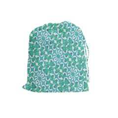 Colorful Abstract Print Pattern Drawstring Pouch (large) by dflcprintsclothing