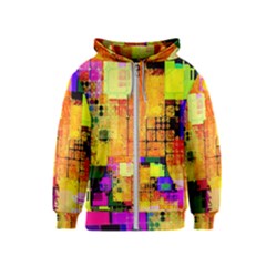 Too Square, Don t Care  Kids  Zipper Hoodie by WensdaiAmbrose