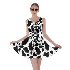 Black On White Cow Skin Skater Dress by LoolyElzayat