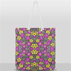 Ml-7-8 Full Print Rope Handle Tote (large) by ArtworkByPatrick