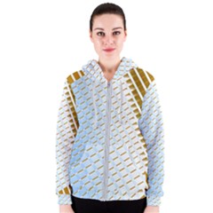 Diagonal Seamless Line Design Women s Zipper Hoodie by LoolyElzayat