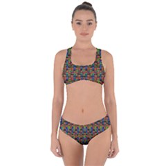 For The Love Of Soul And Mind In A Happy Mood Criss Cross Bikini Set by pepitasart