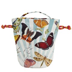 My Butterfly Collection Drawstring Bucket Bag by WensdaiAmbrose