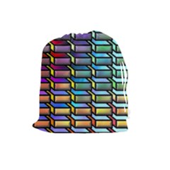 Pattern Background Creativity Drawstring Pouch (large) by Pakrebo